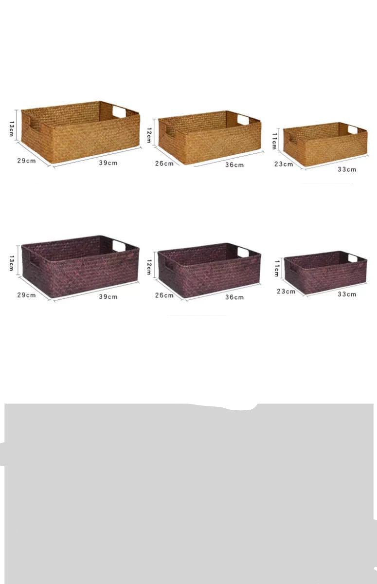 Straw Woven Rectangular