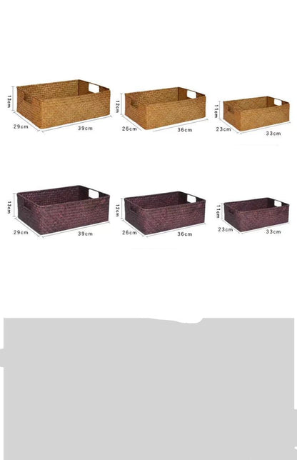 Straw Woven Rectangular