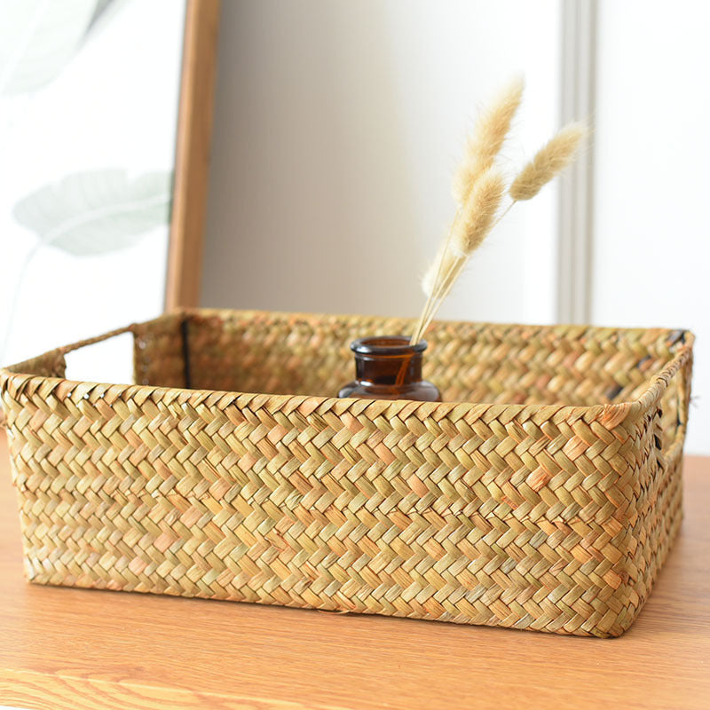 Straw Woven Rectangular