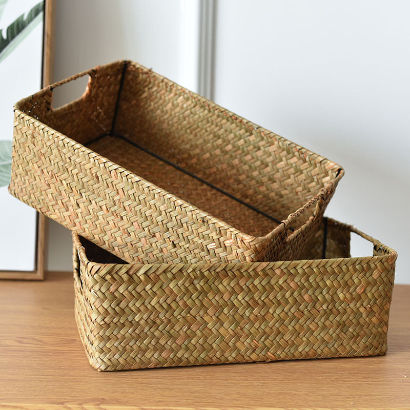 Straw Woven Rectangular